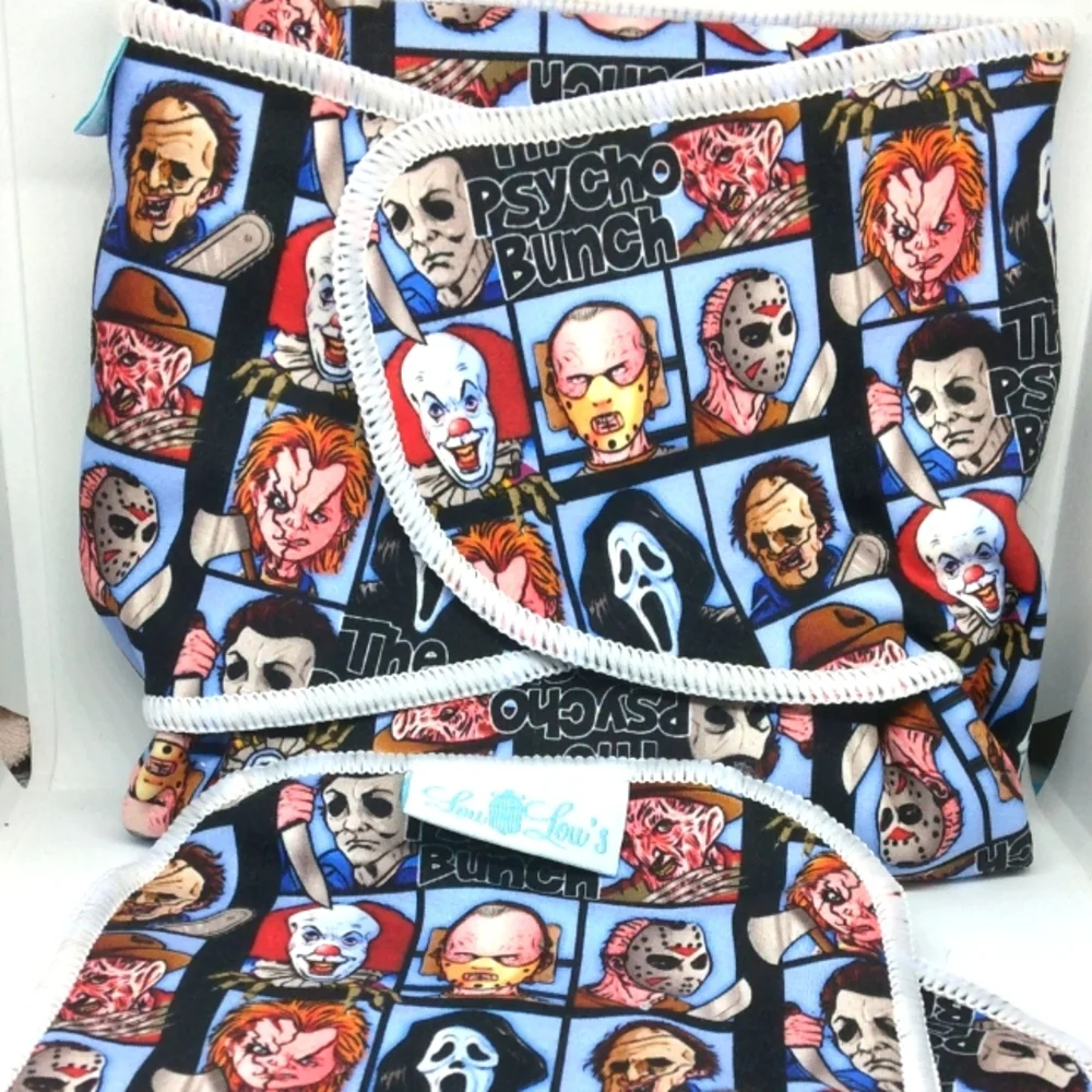 Horror cloth diaper preflat